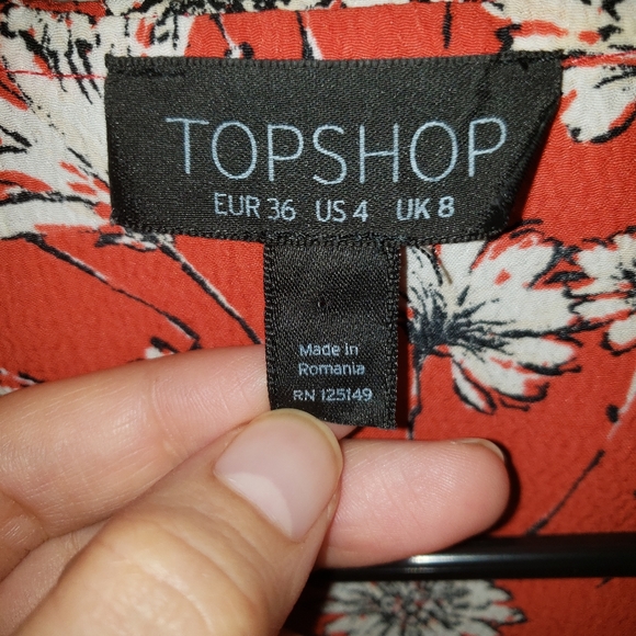 Top Shop Wrap Dress - Picture 8 of 8
